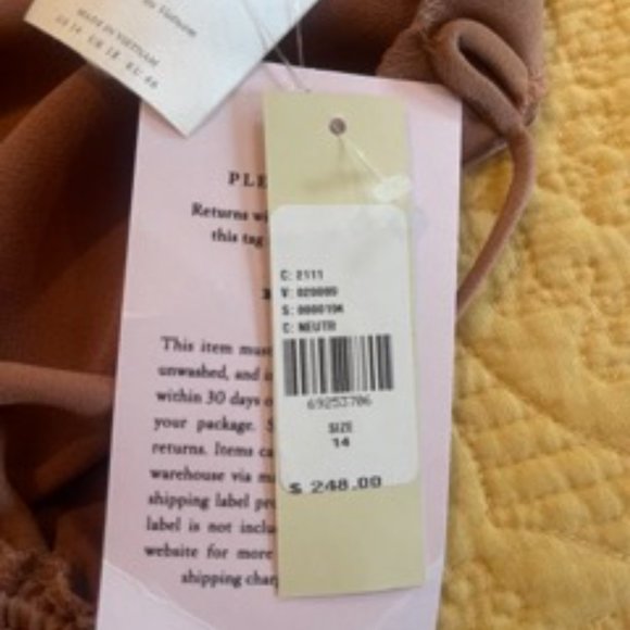 BHLDN Ruched Side Slit Satin Gown - Picture 3 of 4